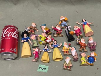 Disney Toys, Figurines Lot - Snow White & The Seven Dwarves