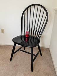 Ethan Allen Spindle Back Windsor Dining Chair - Black