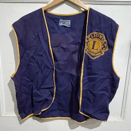 Vintage Connecticut Lions Club International Vest, Size Large - Artex Sportswear