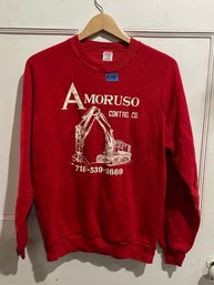 Amoruso Contracting Vintage Sweatshirt, Size Large USA