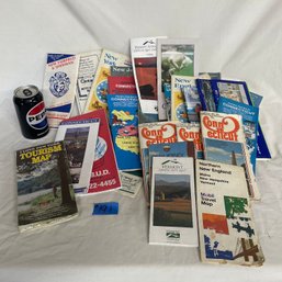 Vintage Road Maps Lot - Connecticut, New York, Vermont, New Jersey & More