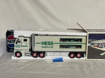 2003 Hess Toy Truck And Race Cars With Box