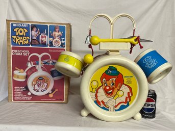 Ohio Art 'Tot Traps' Preschool Drum Set VINTAGE