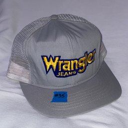 Wrangler Jean Snapback Trucker Hat, Vintage