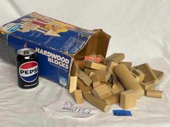 Hardwood Blocks - Vintage Building Toy - Child Guidance