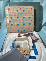 1977 Scrabble Deluxe Edition Game With Turntable Board