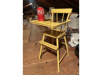 Vintage Miniature High Chair For Dolls