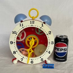 Vintage Clock Toy With Working Gears