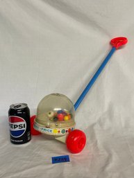 Fisher Price 'Corn Popper' Push Toy - Vintage