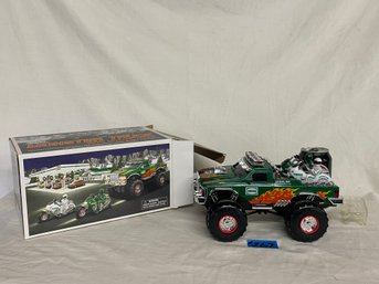 2007 Hess Monster Truck With Motorcycles - New In Box