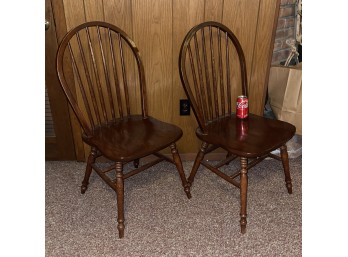 (2) Link Wood Chairs - South Windsor, Connecticut VINTAGE