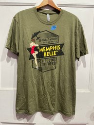 'Memphis Belle' WWII B-17 Bomber T-Shirt (Not Old) Size Large