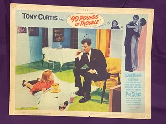 '40 Pounds Of Trouble' 1963 Tony Curtis Movie Lobby Card