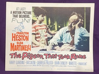 'The Pigeon That Took Rome' 1962 Movie Lobby Card