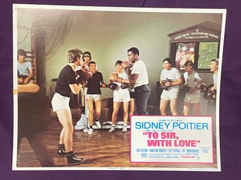 'TO SIR, WITH LOVE' 1973 Movie Lobby Card - SIDNEY POITIER