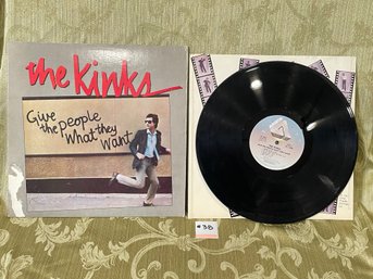 The Kinks 'Give The People What They Want' 1981 Vinyl Record AL 9567