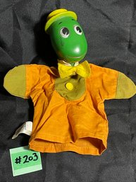 1962 Jiminy Cricket Hand Puppet - Vintage Pinocchio Toy - Knickerbocker