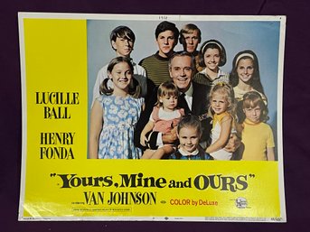 'Yours, Mine And OURS' 1968 Movie Lobby Card