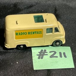 Matchbox 'Radio Rentals' TV Service Van No. 62 Diecast Car Lesney - England