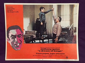 'A Dream Of Kings' 1969 Vintage Movie Lobby Card - Anthony Quinn