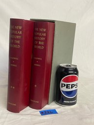 'The New Popular History Of The World' 1954 - 2 Volume Book Set