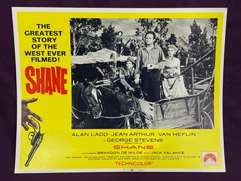 'SHANE' 1966 Vintage Movie Lobby Card