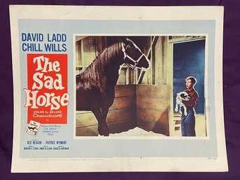 'The Sad Horse' 1959 Vintage Movie Lobby Card