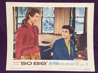 Edna Ferber 'SO BIG' Vintage Movie Lobby Card