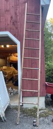 Vintage Wooden Ladder - Approximately 12 Feet Long