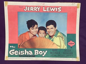 'The Geisha Boy' 1958 Vintage Movie Lobby Card - JERRY LEWIS