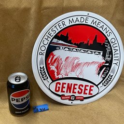 Genesee Beer Metal Adverting Beer Sign - Bar Decor - Rochester, NY