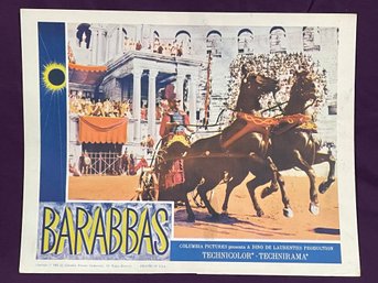 'BARABBAS' 1962 Vintage Movie Lobby Card