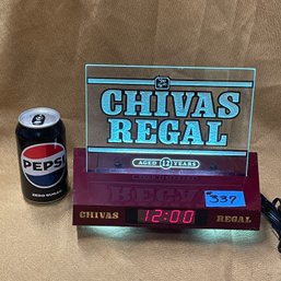 CHIVAS REGAL Light Up Adverting Sign/Clock