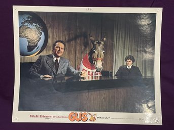 Walt Disney 'GUS' 1976 Movie Lobby Card - Vintage