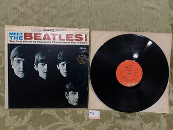 'Meet The Beatles!' Vintage Vinyl Record T 2047
