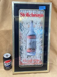 Stolichnaya Vodka Vintage Advertising Mirror