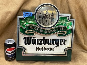 Wurzburger - Hofbrau German Beer Advertising Sign OKTOBERFEST Decor