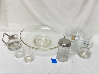 Lot Of Vintage Glass Serving Items