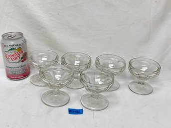 Set Of 6 Sherbet, Dessert Glasses - Vintage