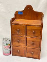 Small 6 Drawer Wall Cabinet - Spice Storage