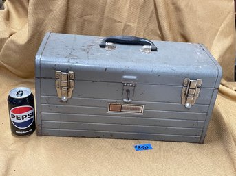 Vintage Sears Craftsman Metal Toolbox, With Socket Tray