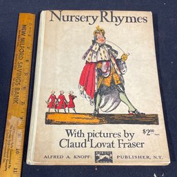 'Nursery Rhymes' With Pictures By Claud Lovat Fraser - Antique Book
