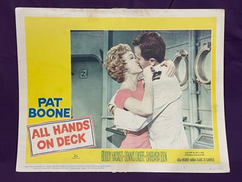'ALL HANDS ON DECK' 1961 Movie Lobby Card - Pat Boone