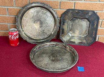 Silverplate Platters/Trays - Vintage