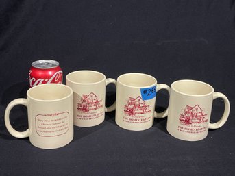 Set Of 4 HOMESTEAD INN Coffee Mugs - New Milford, Connecticut