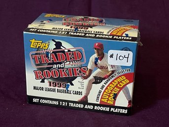 1999 Topps 'Traded And Rookies' MLB Baseball Cards NOS Sealed Box