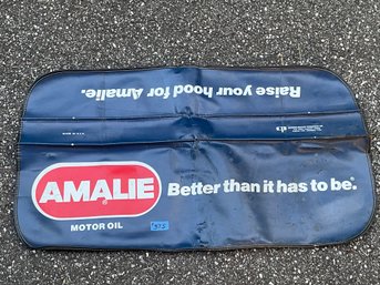 Vintage Amalie Motor Oil Mechanic Fender Cover - Vintage Advertising