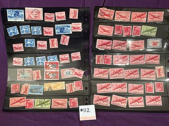 Vintage United States Air Mail Stamps