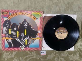 KISS 'Hotter Than Hell' 1974 Vinyl Record NBLP 7006