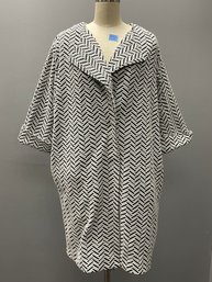 Chico's Chevron Knit Jacquard Jacket/Coat, Size 2